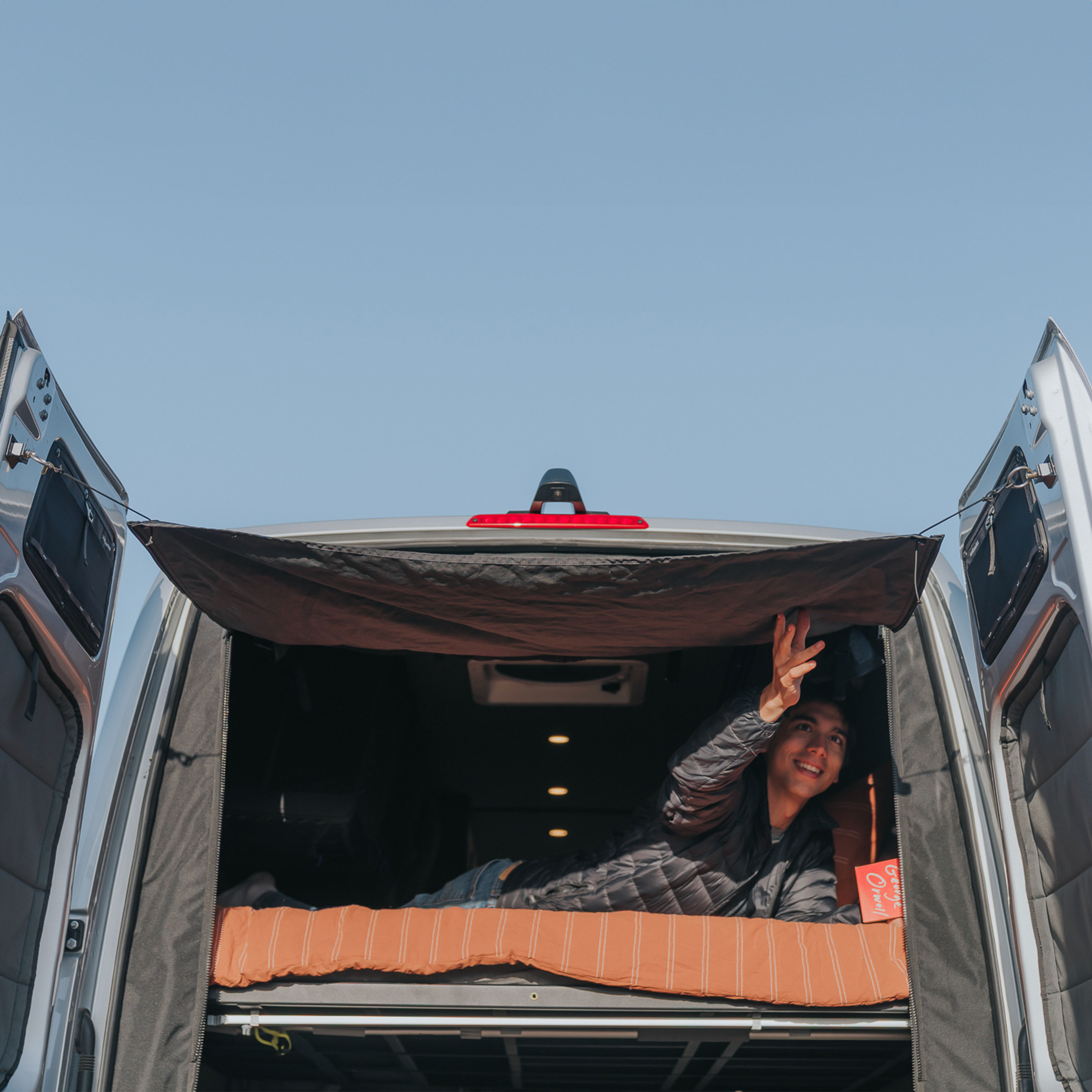 VanEssential Mercedes Sprinter Rear Door Bug Screen | No-See-Um Mesh for Van Life