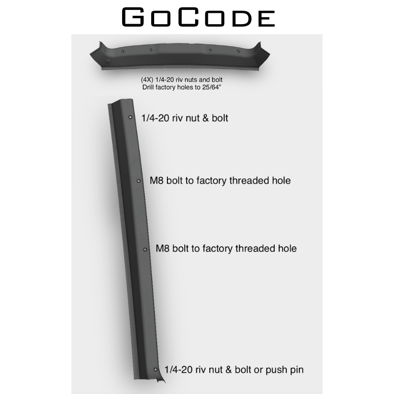 Go Code Mercedes Sprinter Trim Kits With Bugwall Fast Tracks