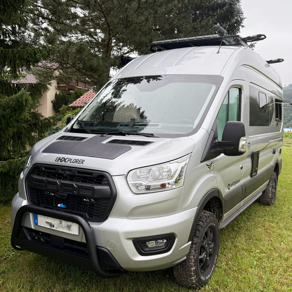 Ford-Transit-Cargo-Lensun-40W-12V-Hood-Flexible-Solar-Panel