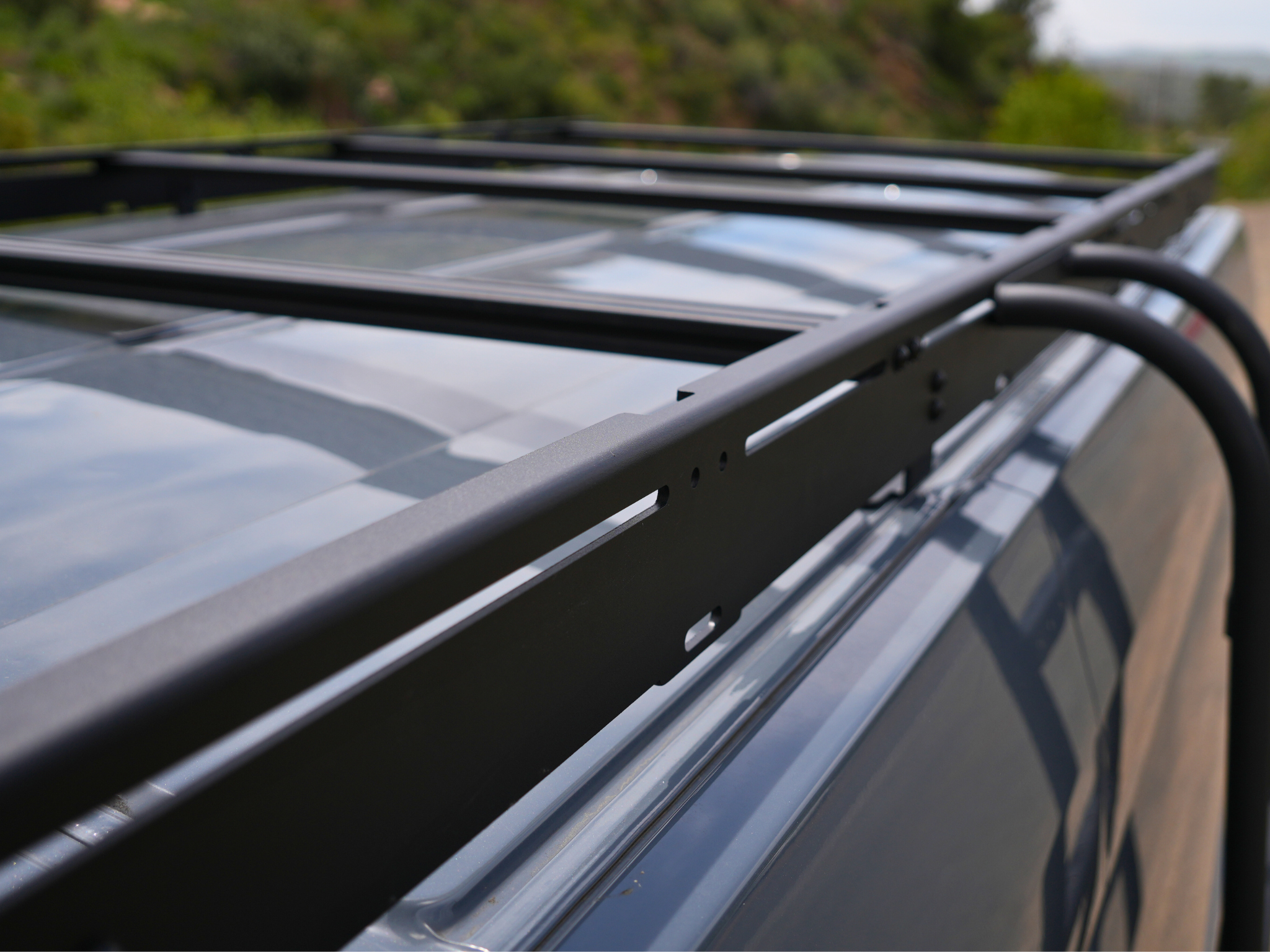 White Top Adventures Ford Transit High Roof Side Ladder | Roof Access Ladder for Transit Vans