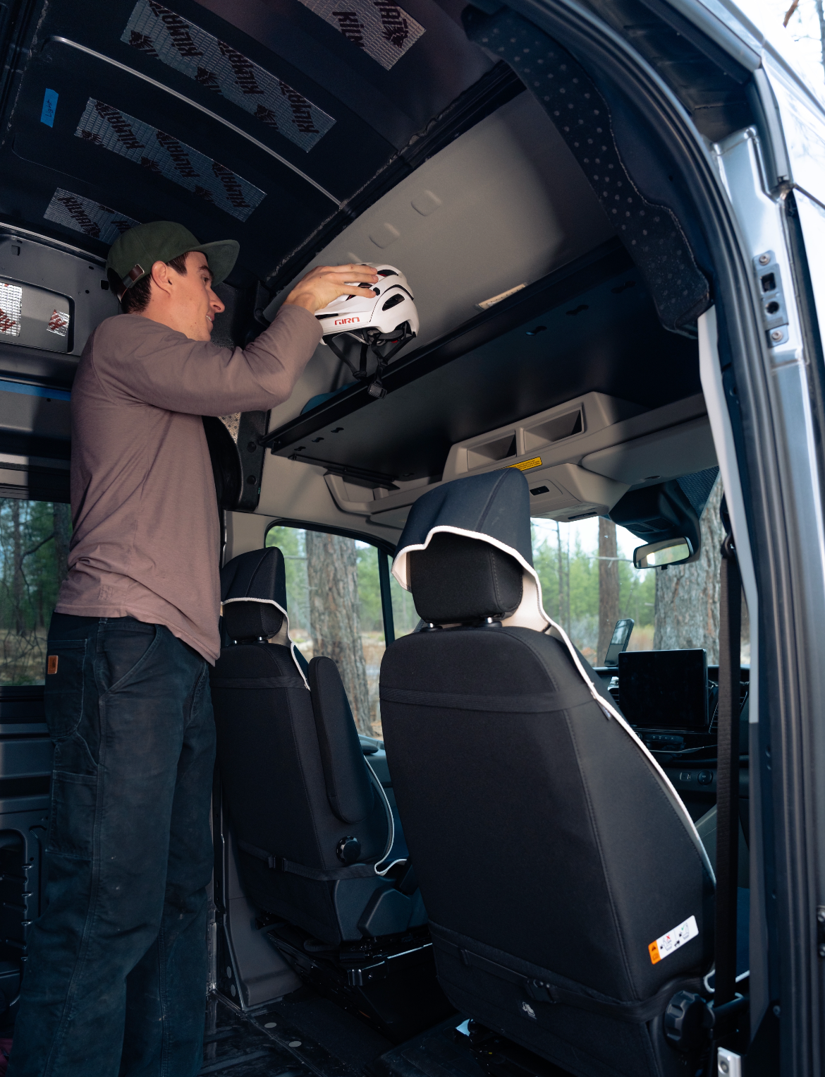 VanEssential Ford Transit Headliner Shelf | Overhead Storage for Transit Vans
