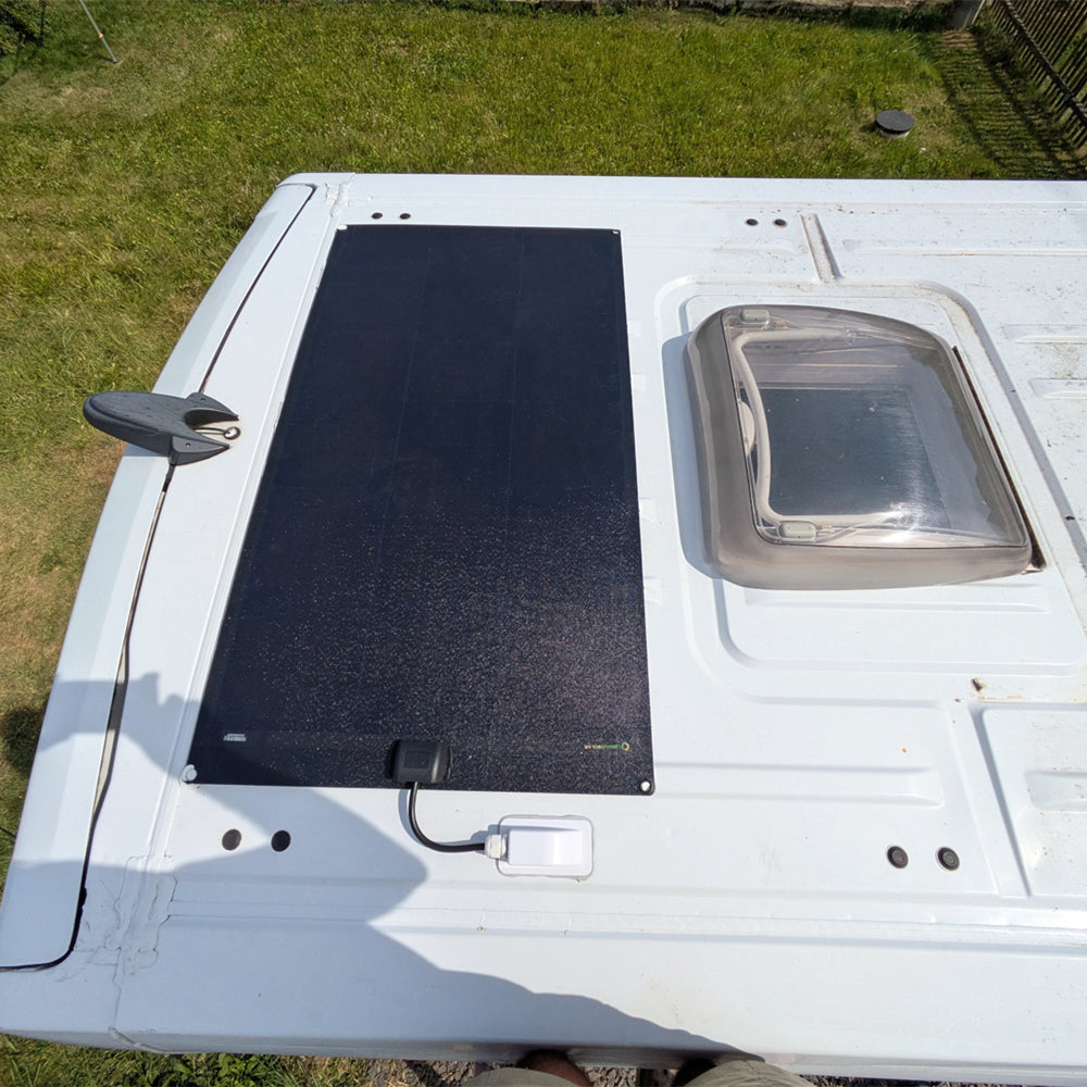 Lensun 125W Full Black Flexible Solar Panel, 25.8% Back Contact Solar Cell