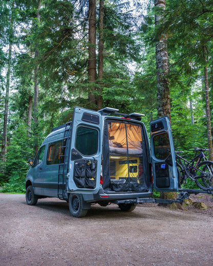VanEssential Mercedes Sprinter Rear Door Bug Screen | No-See-Um Mesh for Van Life