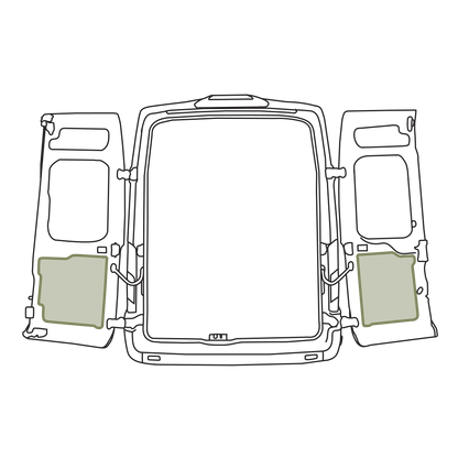 Ford Transit Lower Rear Door Storage Panels (Pair)