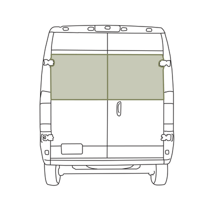Ram Promaster Stealth Rear Door Window Covers (Pair)