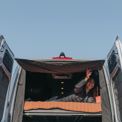 VanEssential Mercedes Sprinter Rear Door Bug Screen | No-See-Um Mesh for Van Life