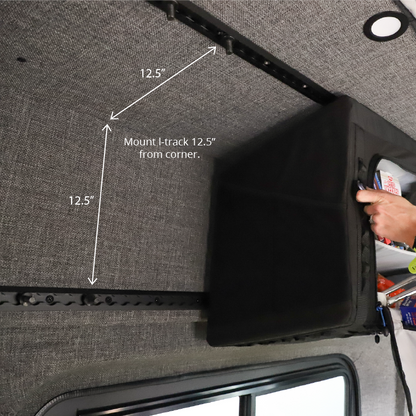 VanEssential Upper Storage Cabinet – 24” | Overhead Storage for Sprinter & Ford Transit Vans