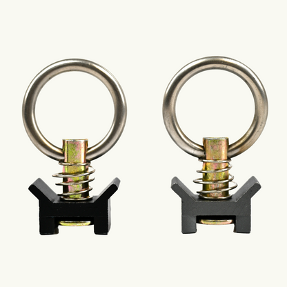 Venture L-Track Adjustable Single Stud with Stainless Steel Ring (4 Pack)