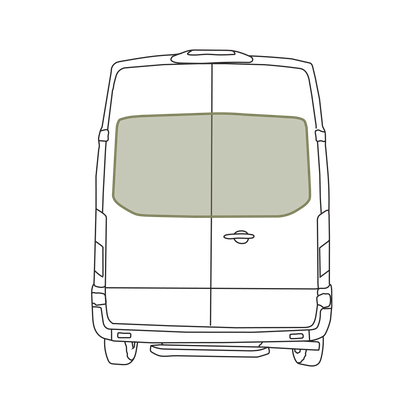 Ford Transit Stealth Rear Door Window Covers (Pair)