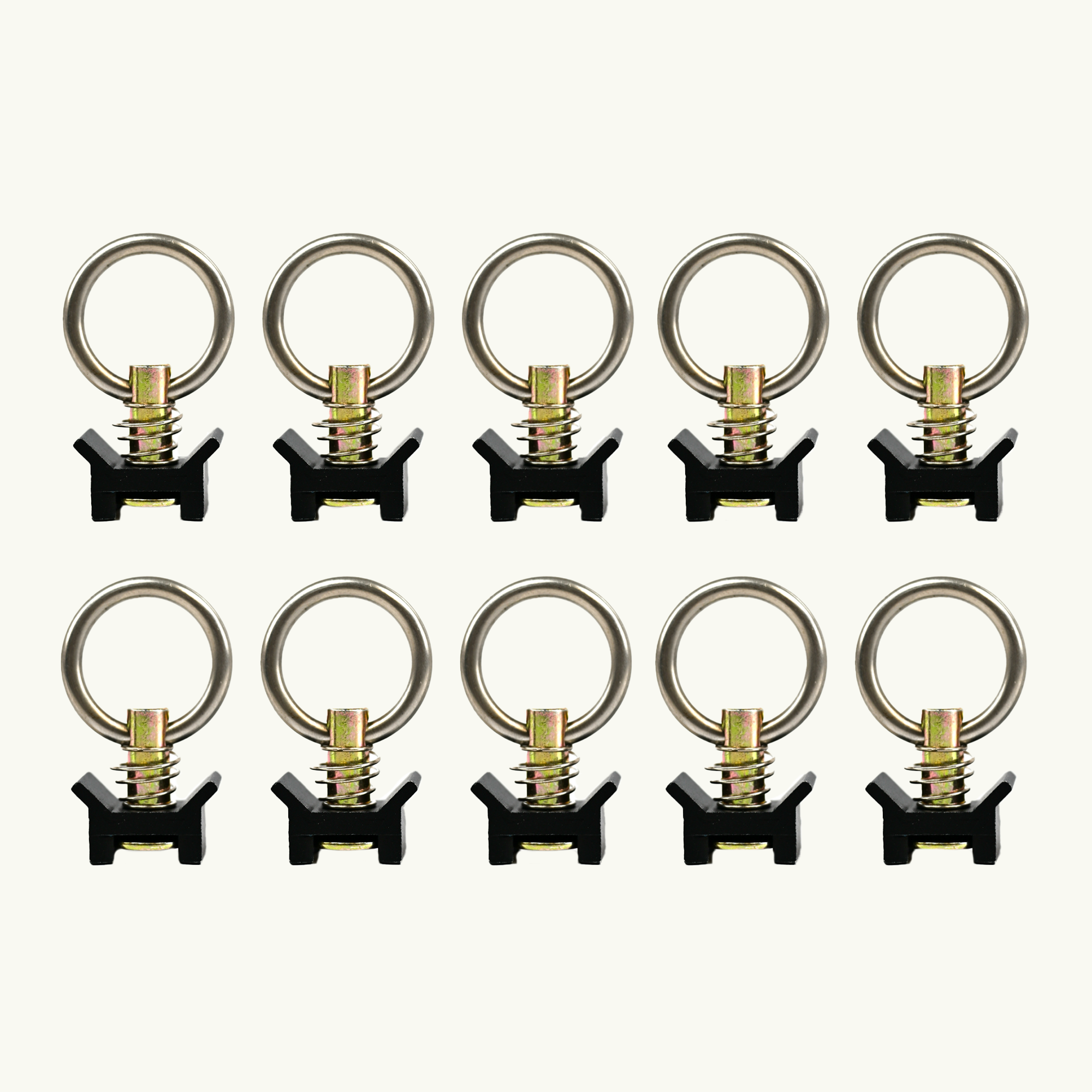 Venture L-Track Adjustable Single Stud with Stainless Steel Ring (10 Pack)