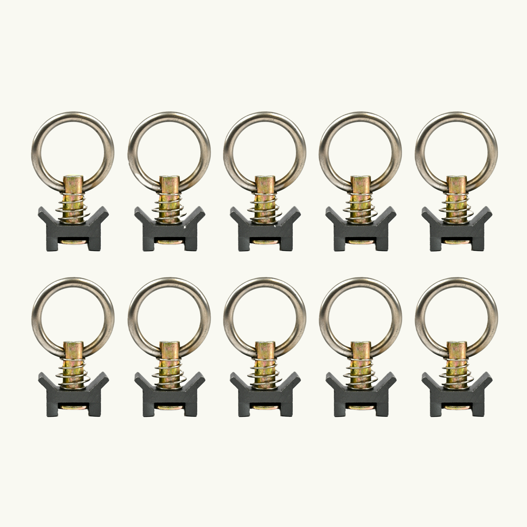 Venture L-Track Adjustable Single Stud with Stainless Steel Ring (10 Pack)