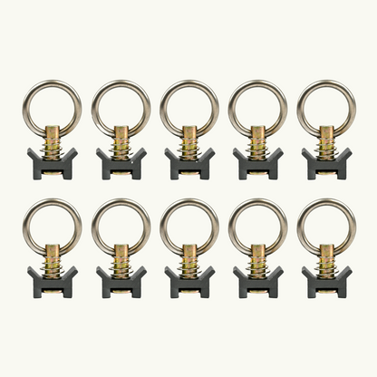Venture L-Track Adjustable Single Stud with Stainless Steel Ring (10 Pack)