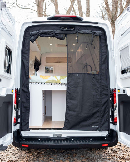 VanEssential Ford Transit Rear Door Bug Screen | No-See-Um Mesh for Van Life