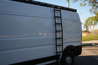 White Top Adventures Promaster High Roof Side Ladder | Roof Access Ladder for Ram Promaster Vans