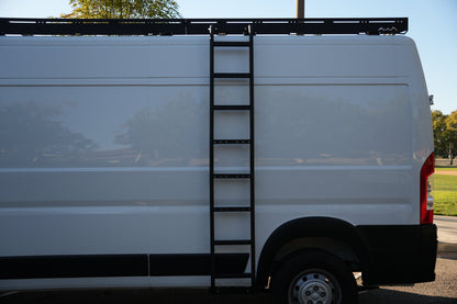 White Top Adventures Promaster High Roof Side Ladder | Roof Access Ladder for Ram Promaster Vans
