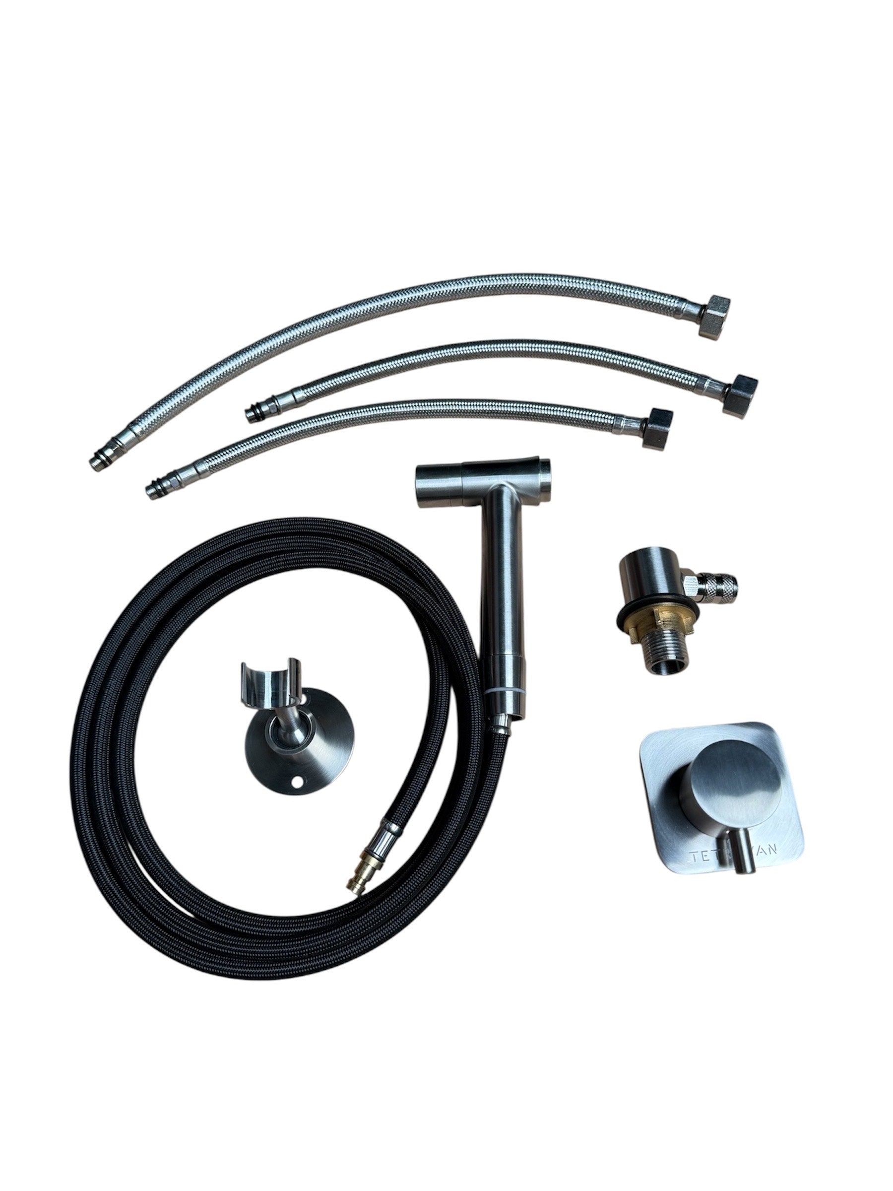 Tetravan Stainless Steel RV and Marine Shower Port System