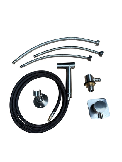 Tetravan Stainless Steel RV and Marine Shower Port System