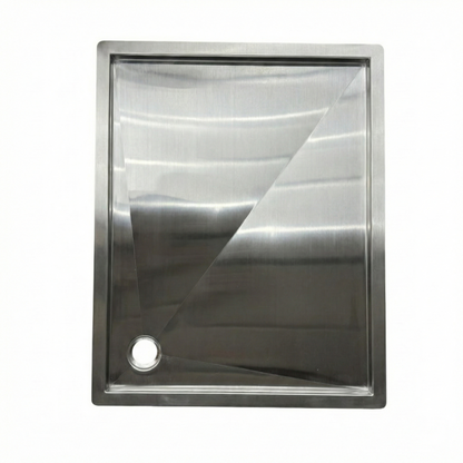 Tetravan In-Floor Shower Pan Stainless Steel