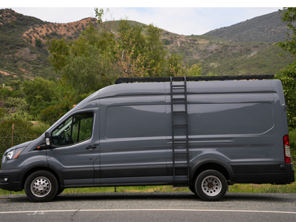 White Top Adventures Ford Transit High Roof Side Ladder | Roof Access Ladder for Transit Vans