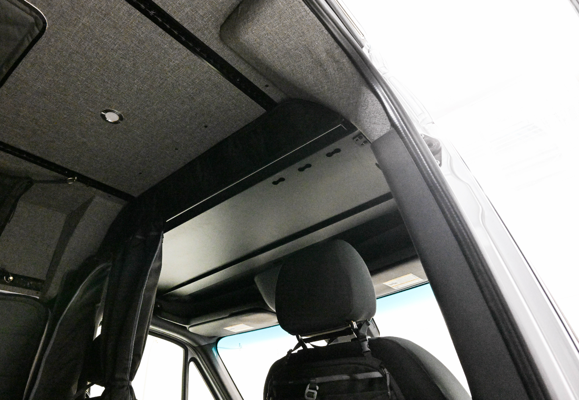 VanEssential Ford Transit Headliner Shelf | Overhead Storage for Transit Vans