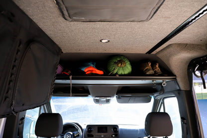 VanEssential Mercedes Sprinter Headliner Shelf | Overhead Storage for Sprinter Vans