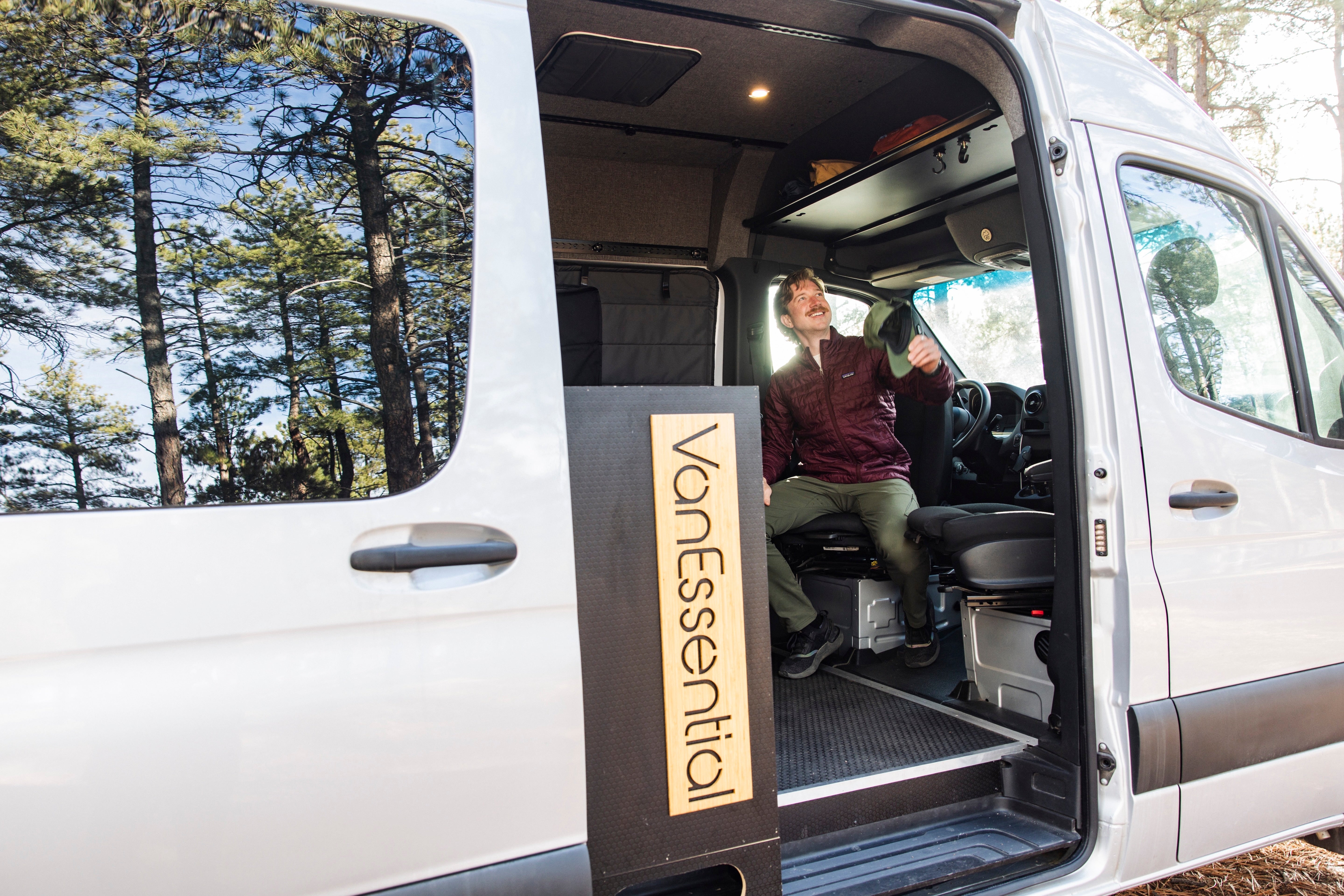 VanEssential Mercedes Sprinter Headliner Shelf | Overhead Storage for Sprinter Vans