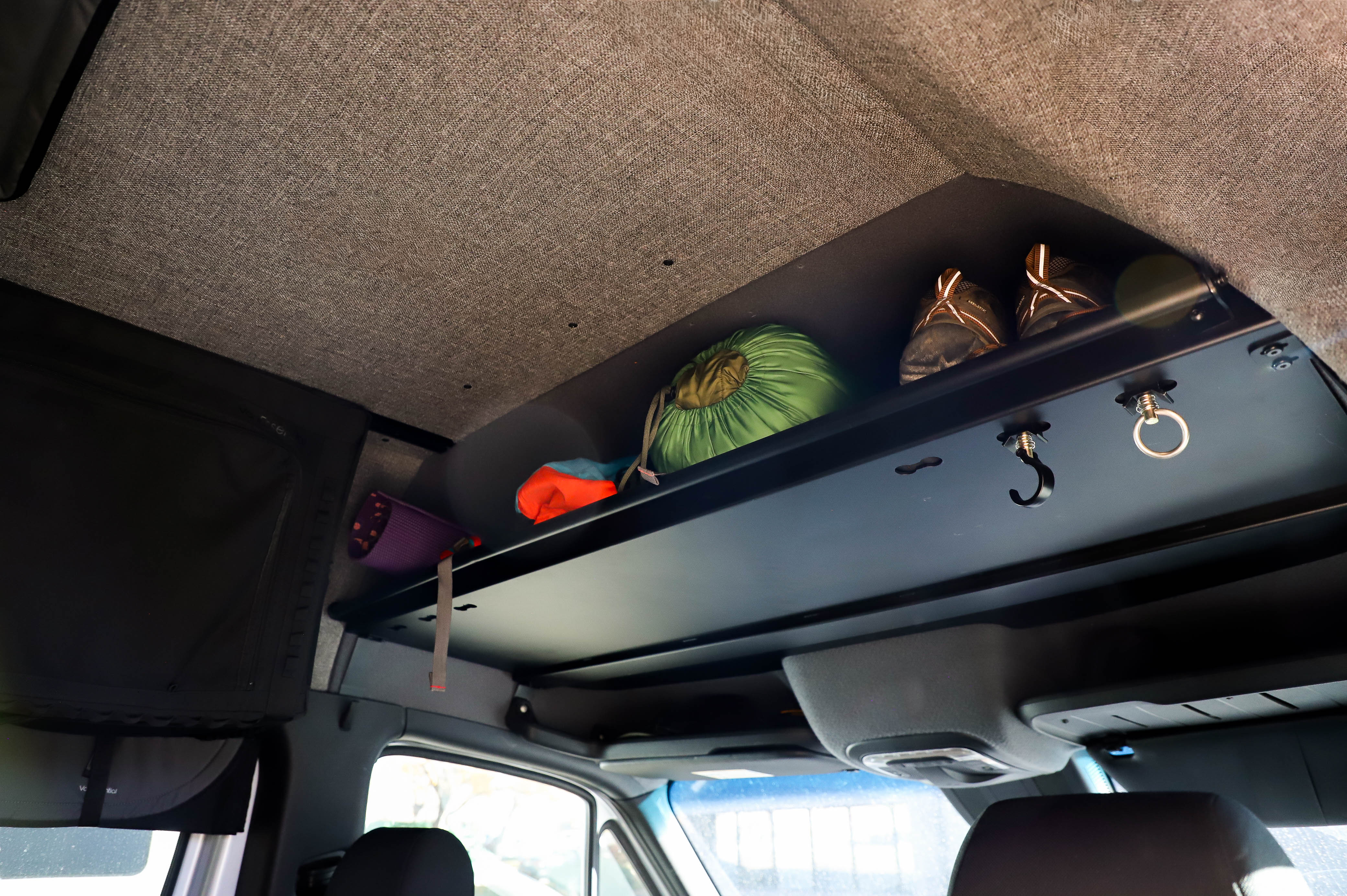 VanEssential Mercedes Sprinter Headliner Shelf | Overhead Storage for Sprinter Vans