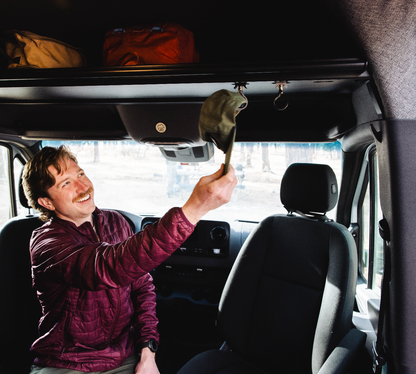 VanEssential Mercedes Sprinter Headliner Shelf | Overhead Storage for Sprinter Vans