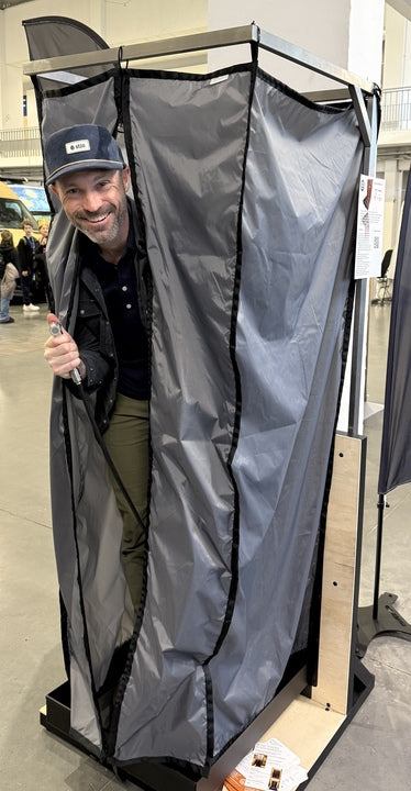 Tetravan Folding Shower 2.1 with Magnetic Zipped Curtain